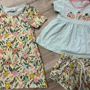 Floral Kids Pumpkin Matching Set
